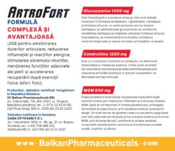 хондропротектор artrofort balkan артрофорт балкан Глюкозамин Glucosamine Хондроитин Chondroitine МСМ метилсульфонилметан